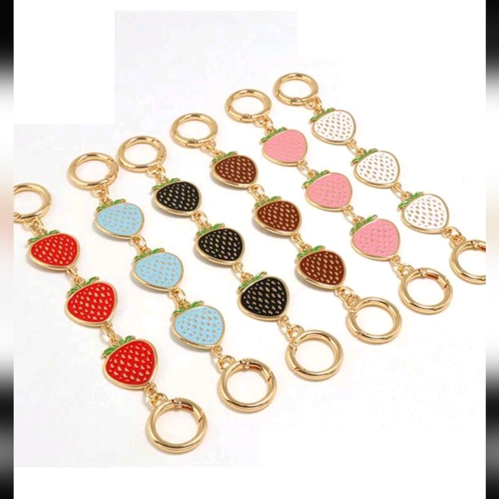 Strawberry 🍓 Purse Strap Extender/ Extension/ Purse Decor/ Purse Necklace New